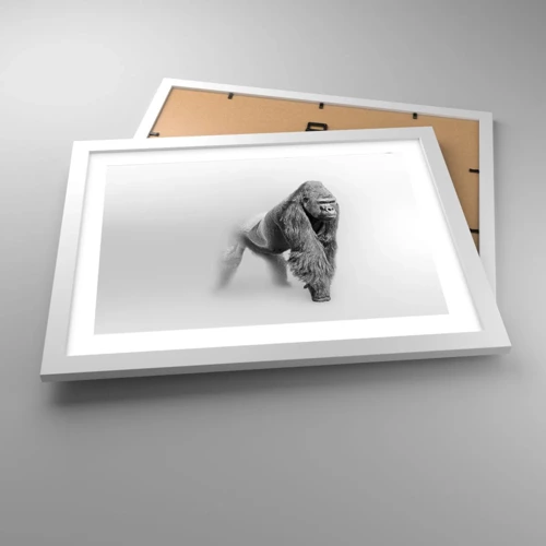 Poster in white frmae - Certain of Its Strength - 40x30 cm