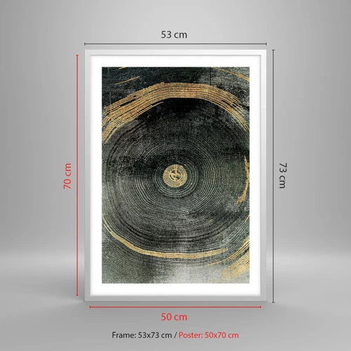 Poster in white frmae - Change and Persistance - 50x70 cm