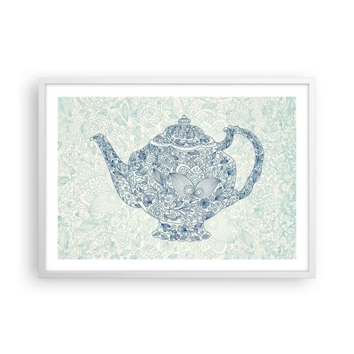 Poster in white frmae - Charm of Tea - 70x50 cm