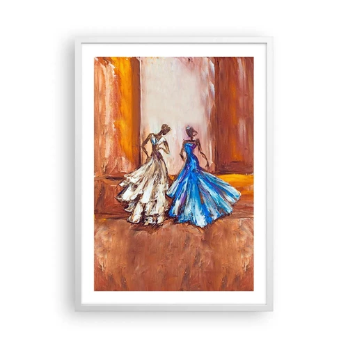 Poster in white frmae - Charming Duo - 50x70 cm