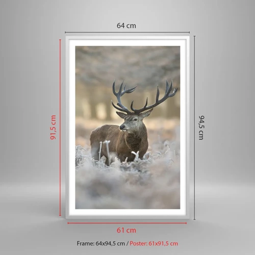 Poster in white frmae - Chilly Morning - 61x91 cm