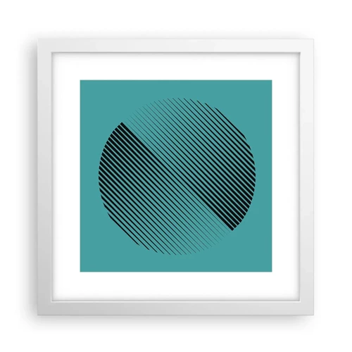 Poster in white frmae - Circle - Geometrical Variation - 30x30 cm