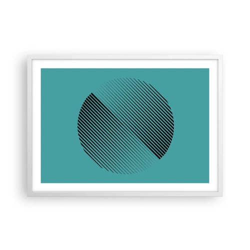 Poster in white frmae - Circle - Geometrical Variation - 70x50 cm