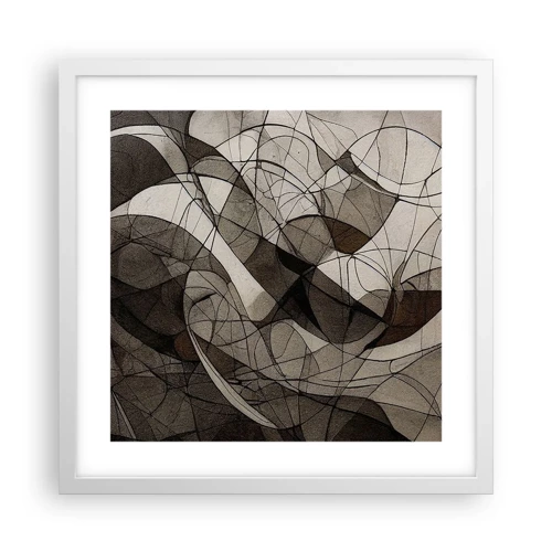 Poster in white frmae - Circulation of the Colours of the Earth - 40x40 cm