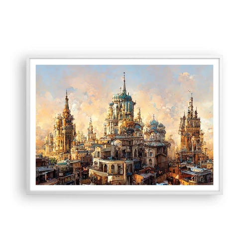 Poster in white frmae - City of Cities - 100x70 cm