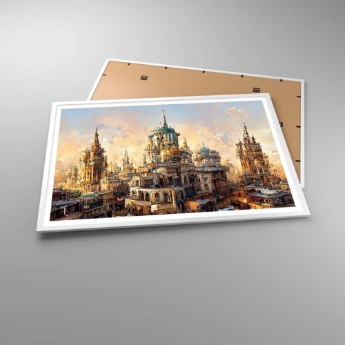 Poster in white frmae - City of Cities - 100x70 cm