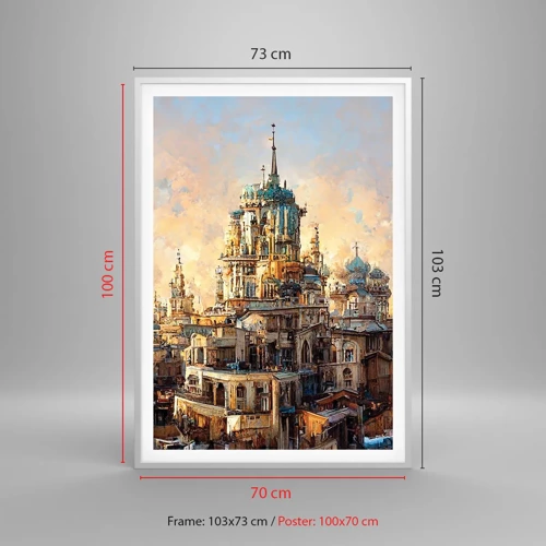 Poster in white frmae - City of Cities - 70x100 cm