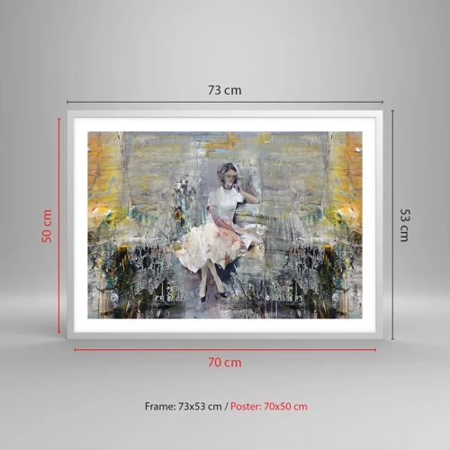 Poster in white frmae - Classical and Modern - 70x50 cm