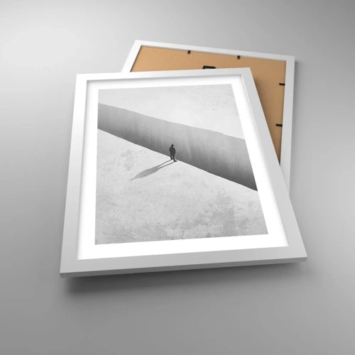Poster in white frmae - Clear Goal - 30x40 cm