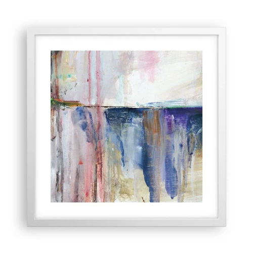 Poster in white frmae - Colourful Impressions an Associations - 40x40 cm