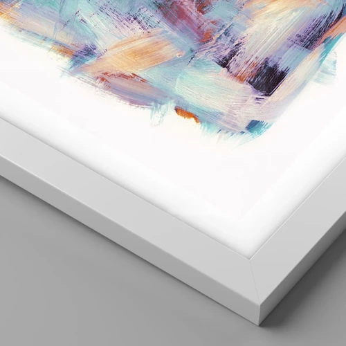Poster in white frmae - Colourful Mess - 100x70 cm