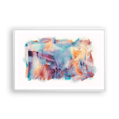 Poster in white frmae - Colourful Mess - 91x61 cm