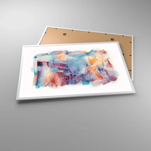 Poster in white frmae - Colourful Mess - 91x61 cm