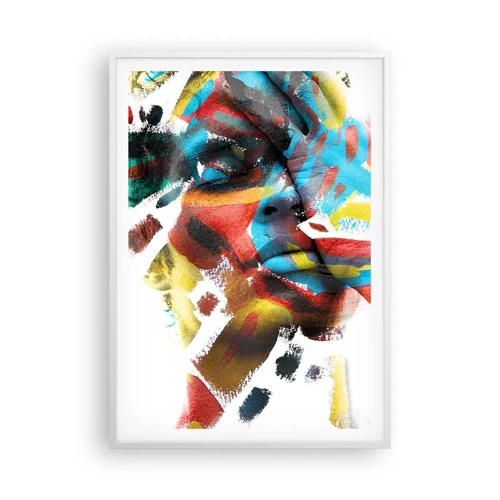Poster in white frmae - Colourful Personality - 70x100 cm