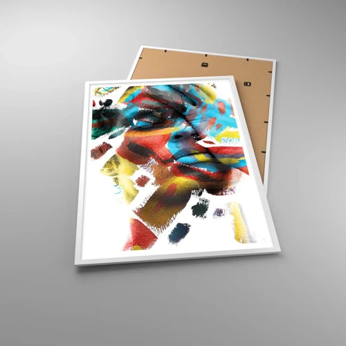 Poster in white frmae - Colourful Personality - 70x100 cm