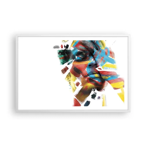 Poster in white frmae - Colourful Personality - 91x61 cm