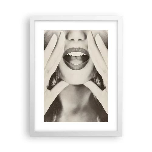 Poster in white frmae - Coming! - 30x40 cm