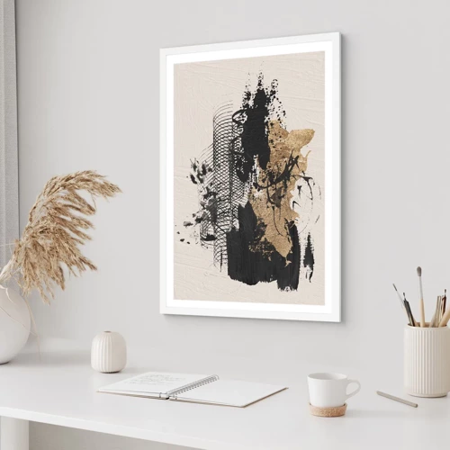 Poster in white frmae - Composition With Passion - 30x40 cm