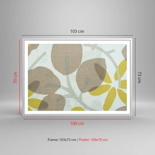 Poster in white frmae - Composition in Full Sunlight - 100x70 cm