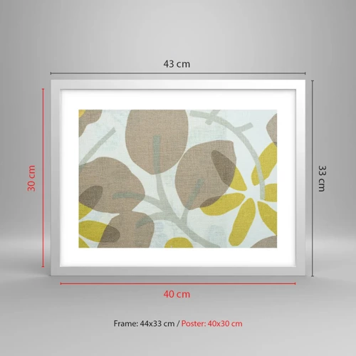 Poster in white frmae - Composition in Full Sunlight - 40x30 cm