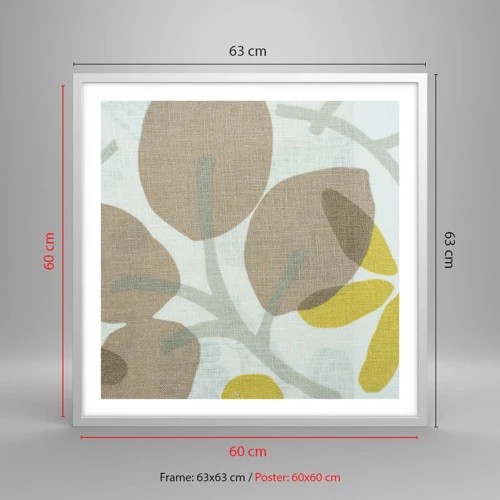 Poster in white frmae - Composition in Full Sunlight - 60x60 cm