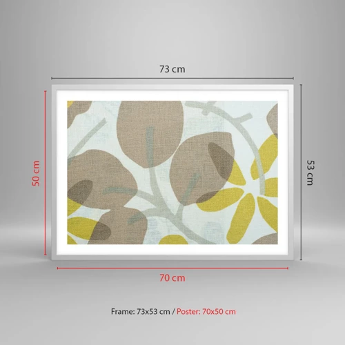 Poster in white frmae - Composition in Full Sunlight - 70x50 cm