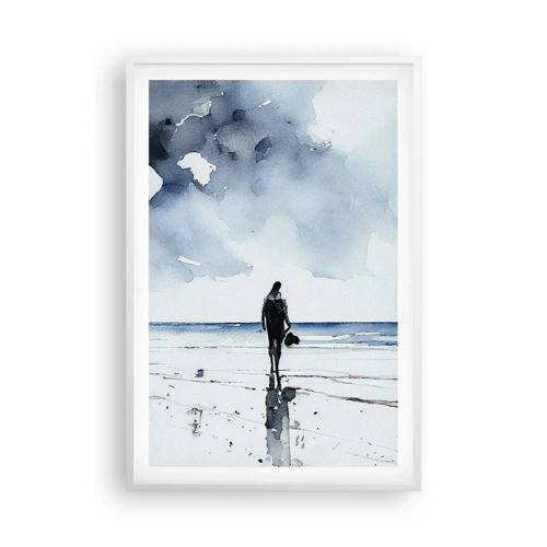 Poster in white frmae - Conversation with the Sea - 61x91 cm