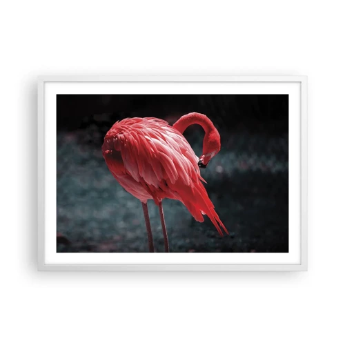 Poster in white frmae - Crimson Poem of Nature - 70x50 cm