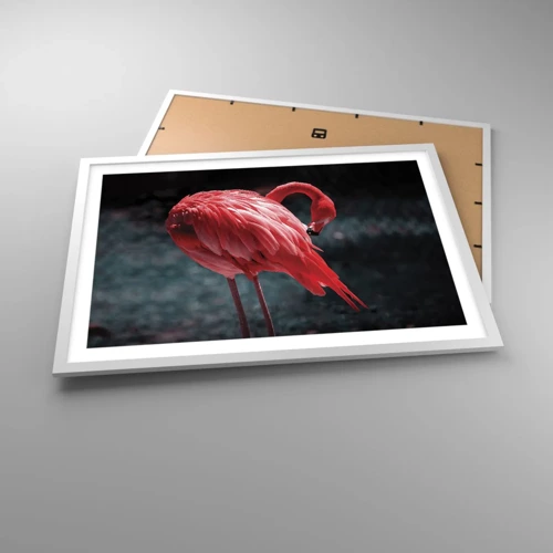 Poster in white frmae - Crimson Poem of Nature - 70x50 cm