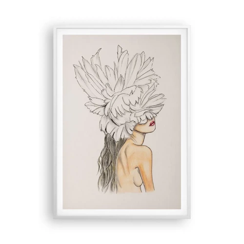 Poster in white frmae - Crowned Beauty - 70x100 cm