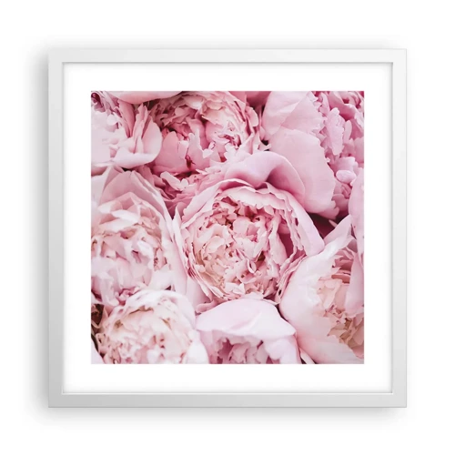 Poster in white frmae - Cuddly and Fragrant - 40x40 cm