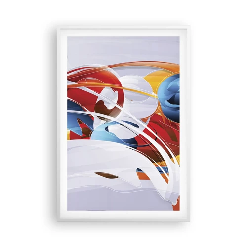 Poster in white frmae - Dance of Elements - 61x91 cm