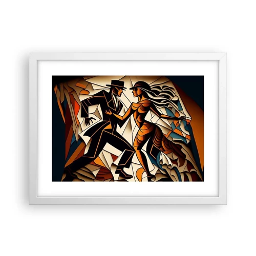 Poster in white frmae - Dance of Passion  - 40x30 cm