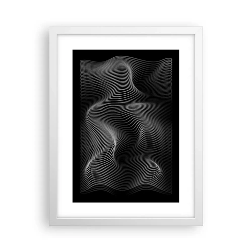 Poster in white frmae - Dance of the Light in Space - 30x40 cm