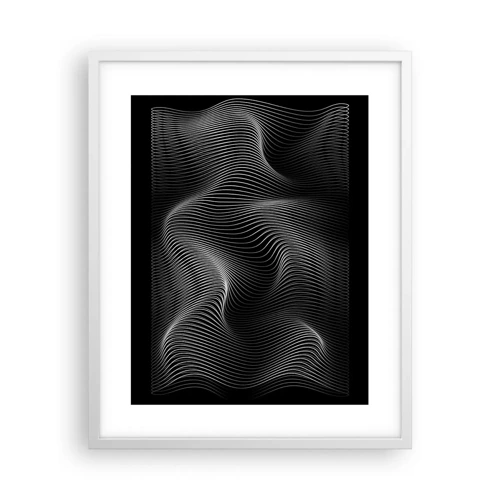 Poster in white frmae - Dance of the Light in Space - 40x50 cm