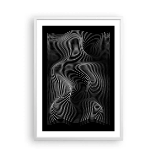 Poster in white frmae - Dance of the Light in Space - 50x70 cm