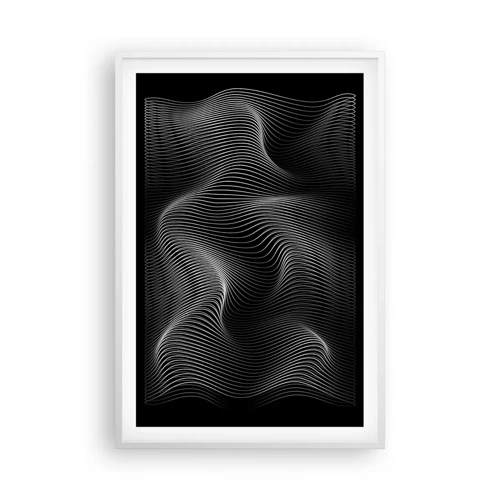 Poster in white frmae - Dance of the Light in Space - 61x91 cm