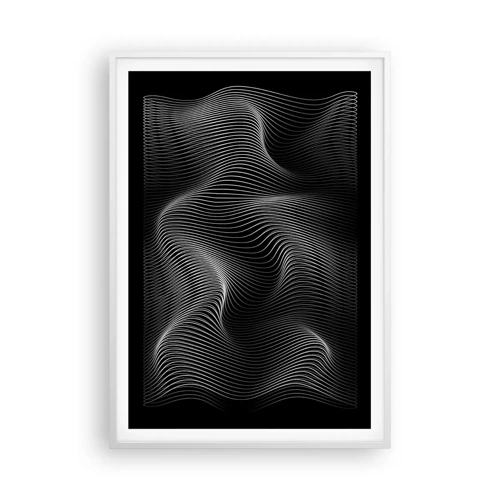 Poster in white frmae - Dance of the Light in Space - 70x100 cm