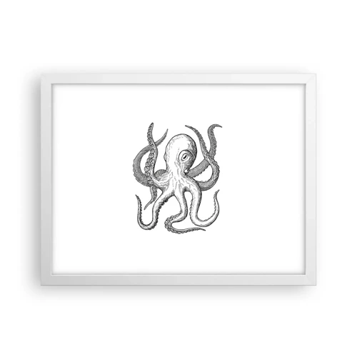 Poster in white frmae - Dancing with the Waves - 40x30 cm