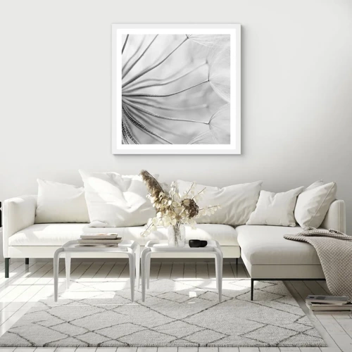 Poster in white frmae - Dandelion Kites - 50x50 cm