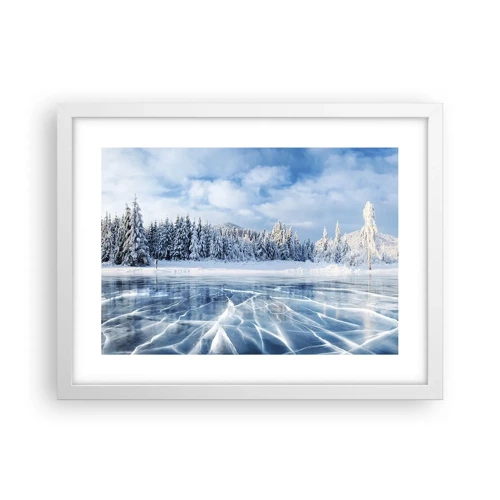 Poster in white frmae - Dazling and Crystalline View - 40x30 cm