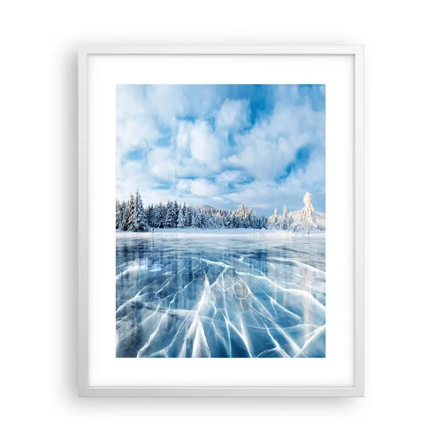 Poster in white frmae - Dazling and Crystalline View - 40x50 cm