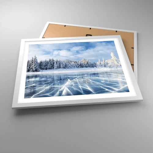 Poster in white frmae - Dazling and Crystalline View - 50x40 cm