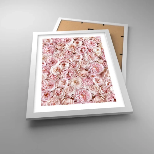 Poster in white frmae - Decked with Roses - 30x40 cm