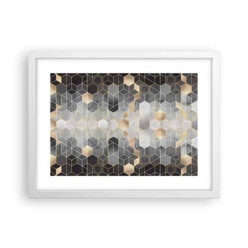 Poster in white frmae - Diamond Composition - 40x30 cm