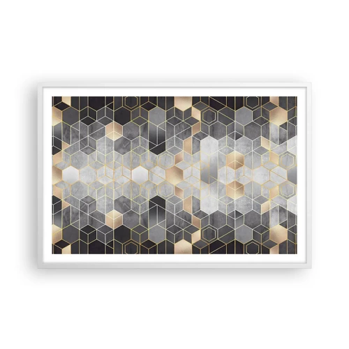 Poster in white frmae - Diamond Composition - 91x61 cm