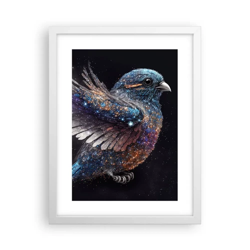 Poster in white frmae - Diamond Sparrow - 30x40 cm