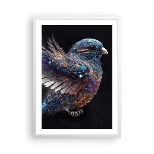 Poster in white frmae - Diamond Sparrow - 50x70 cm