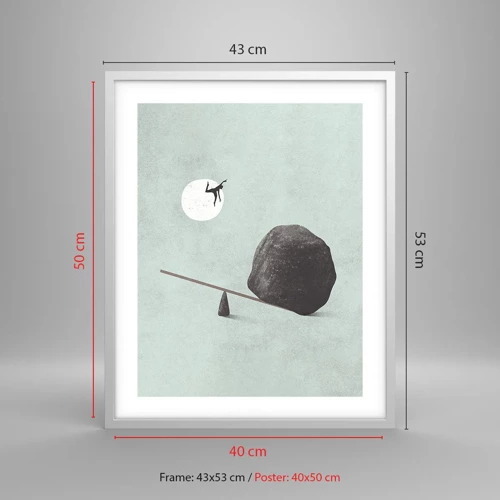 Poster in white frmae - Dream Come True - 40x50 cm