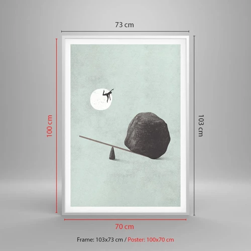 Poster in white frmae - Dream Come True - 70x100 cm